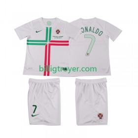 Billige Fotballdrakter Portugal Cristiano Ronaldo 7 2012 Barn Retro Bortedraktsett Kortermet